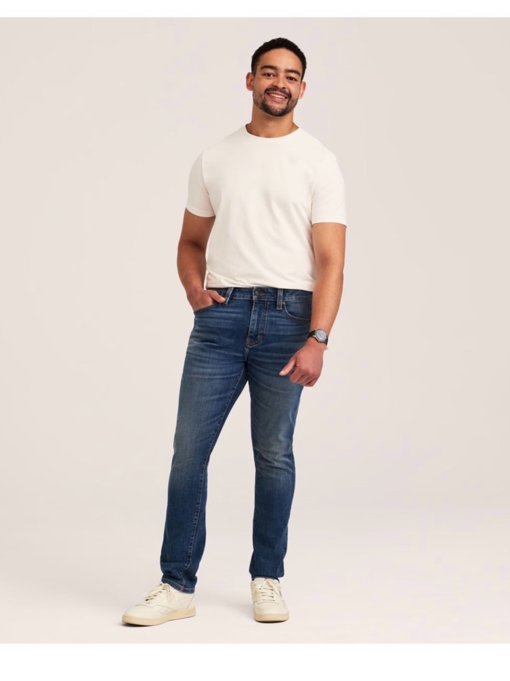 Denver Hayes Men's FlexTech 4-Way Stretch Slim Fit Jeans  36 x 34